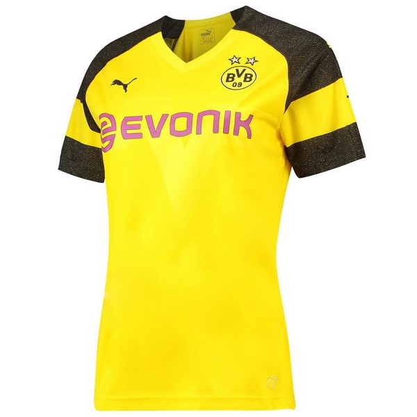 Camiseta Borussia Dortmund Primera Mujer 2018-2019 Amarillo